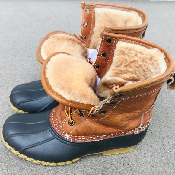 L.L. Bean Shoes - L.L. Bean Shearling Lined Duck Boots